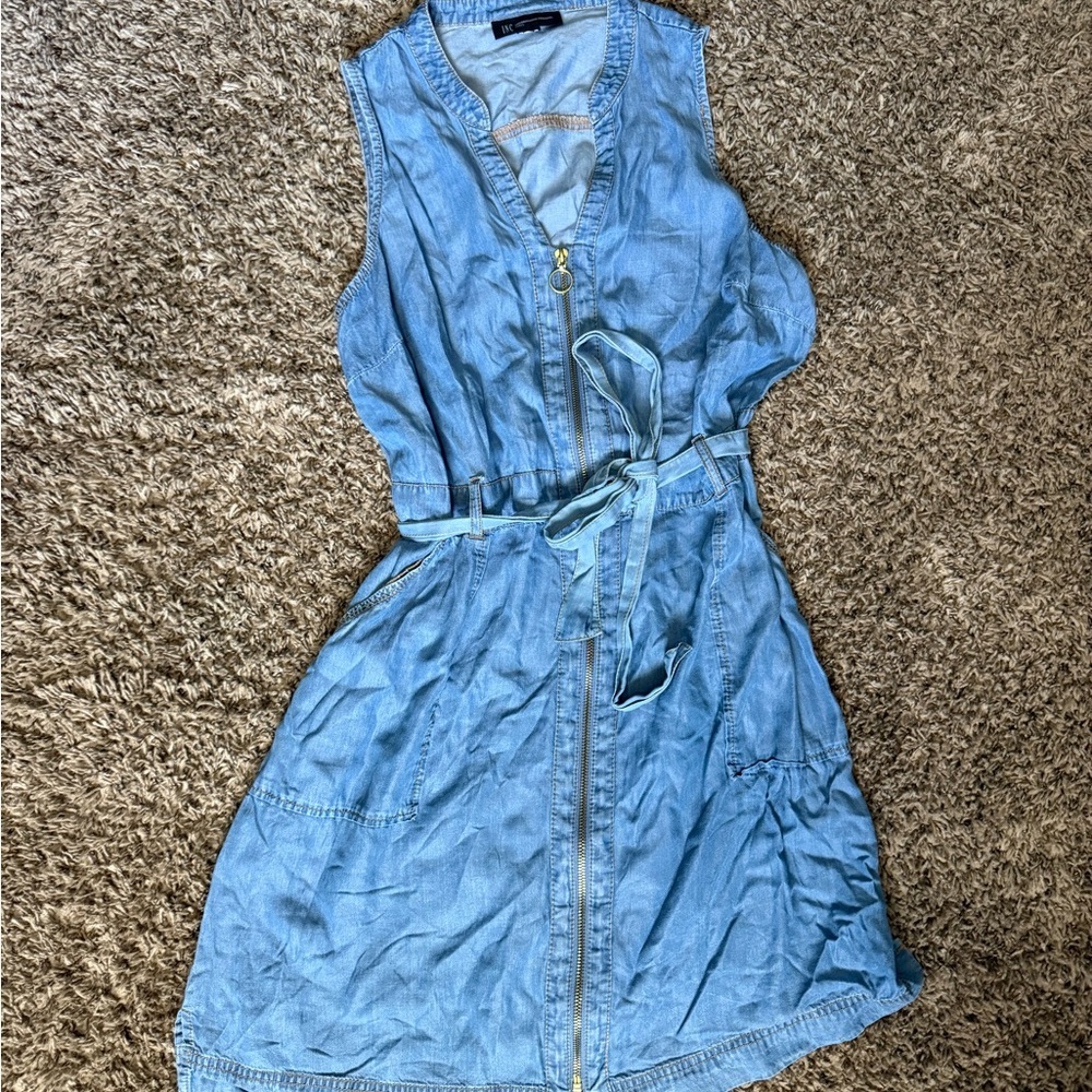 INC Denim Sleeveless Small Dress